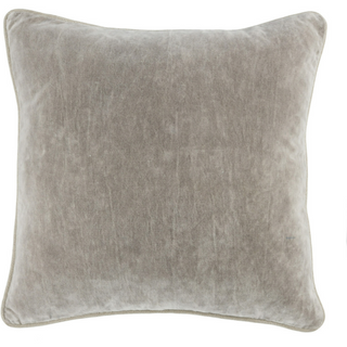 18x18 Velvet Pillow, Silver