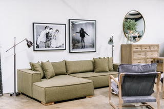 Clar Left Sectional, Olive
