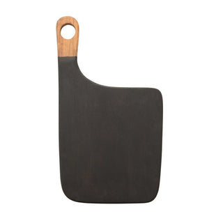 Wood Cutting Board, Black/ Nat